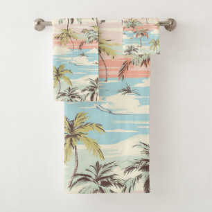 Tropical Beach #9 Bath Towel Set
