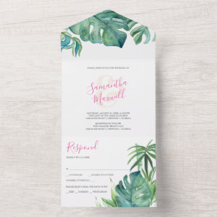 Tropical Beach All-in-One Invite