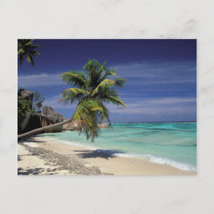 Tropical Beach, Anse Sourse D'Argent, La Digue Postcard