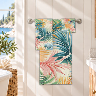 Tropical Beach Bath Towel Set