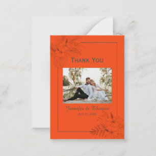 Tropical Beach Boho Summer Thank You   Card