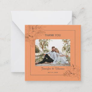 Tropical Beach Boho Summer Thank You Card