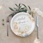 Tropical Beach Bridal Shower Paper Plate<br><div class="desc">Starting with a fabulous printed invitation, set the tone with a unique design then carry the theme through the entire event. Your event will be picture perfect from beginning to end with special little extras. At the party, consider personalised party favours for an extra special touch. These designs can be...</div>