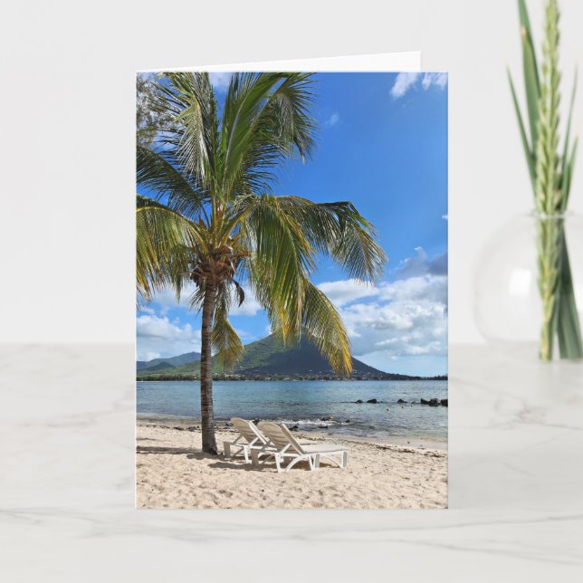 Tropical Beach Card (Front)