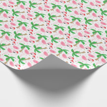 Tropical Beach Christmas Flamingos Birds