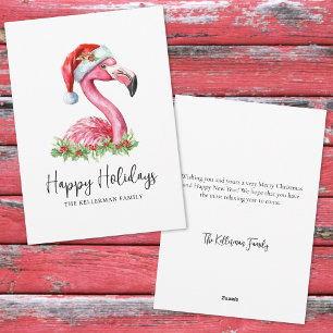 Tropical Beach Christmas Happy Holidays Holiday Card