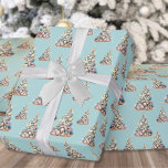 Tropical Beach Christmas Wrapping Paper<br><div class="desc">Get into the holiday spirit with this unique Christmas wrapping paper featuring a Christmas tree pattern made of shells and starfish. Perfect for wrapping beachy holiday wishes, this paper is ideal for anyone living in tropical places like Florida, Hawaii, or the Bahamas, or for those who simply love the beach...</div>