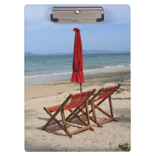 Tropical beach clipboard (Front)