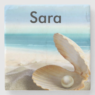 Tropical Beach Coaster Customised