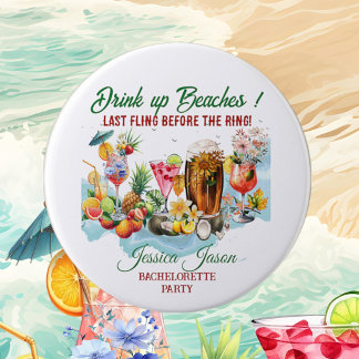 Tropical Beach Cocktails Fruits Bachelorette Party 7.5 Cm Round Badge