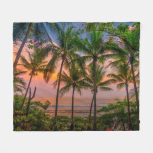 Tropical Beach   Corcovado National Park Fleece Blanket