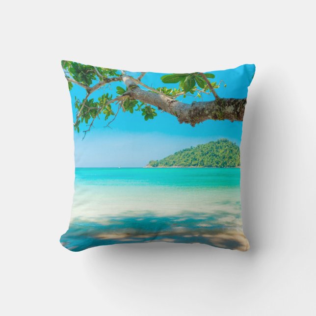 Tropical Beach Cushion (Front)