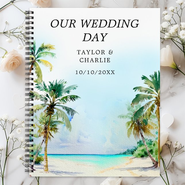 Tropical Beach Destination Wedding Planner Notebook (Creator Uploaded)