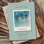 Tropical Beach Destination Wedding Save the Date<br><div class="desc">Modern beach destination wedding save the date cards that are perfect for the couple who can't wait to get married on the beach in paradise.</div>