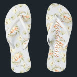 Tropical Beach Fashion | Bachelorette Jandals<br><div class="desc">Thank your best girls for standing by your side with these unique flip flops. The perfect bachelorette gift for your weekend party! Customise for your entire wedding party and of course the bride, or for your bridal shower or bachelorette weekend. Our bridal party flip flops are the perfect way for...</div>