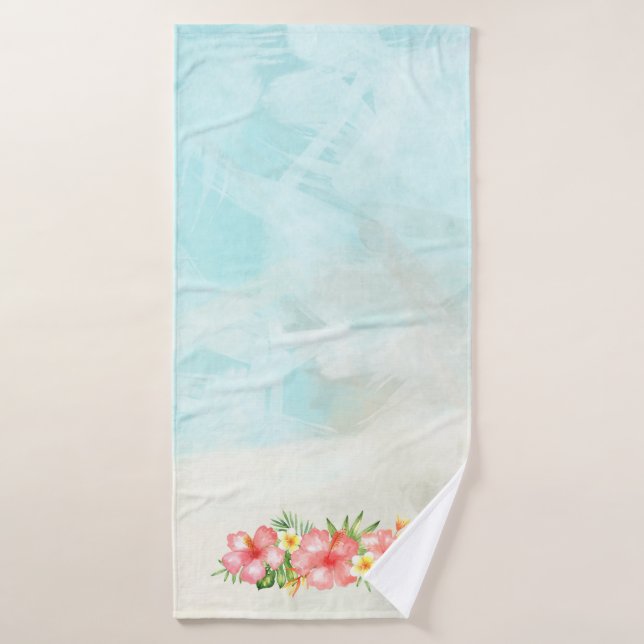Tropical Beach Flamingo Bath Towels (Bath Towel)