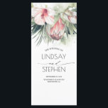 Tropical Beach Flowers Wedding Programs Programme<br><div class="desc">Seaside wedding programs</div>