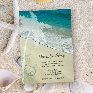 Tropical Beach General Party Invitation