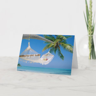 Tropical Beach Greeting Card