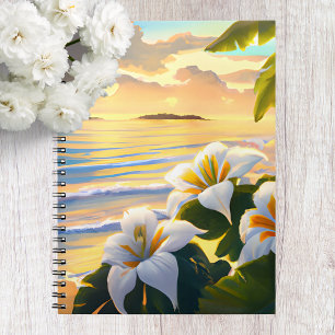Tropical Beach, Hawaii Notebook