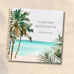Tropical Beach House Vacation Rental Guest Book