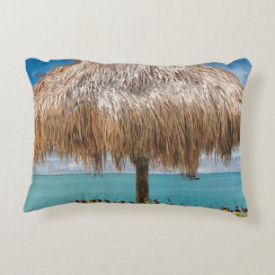 Tropical Beach Hut Wall Art Coastal Decor Decorative Cushion