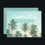 Tropical Beach Jamaica Wedding Save the Dates Announcement Postcard<br><div class="desc">Jamaica tropical beach wedding save the date postcards for your destination beach wedding. This gorgeous tropical beach palm tree design postcard is the perfect way to announce your wedding plans to your family and friends.</div>