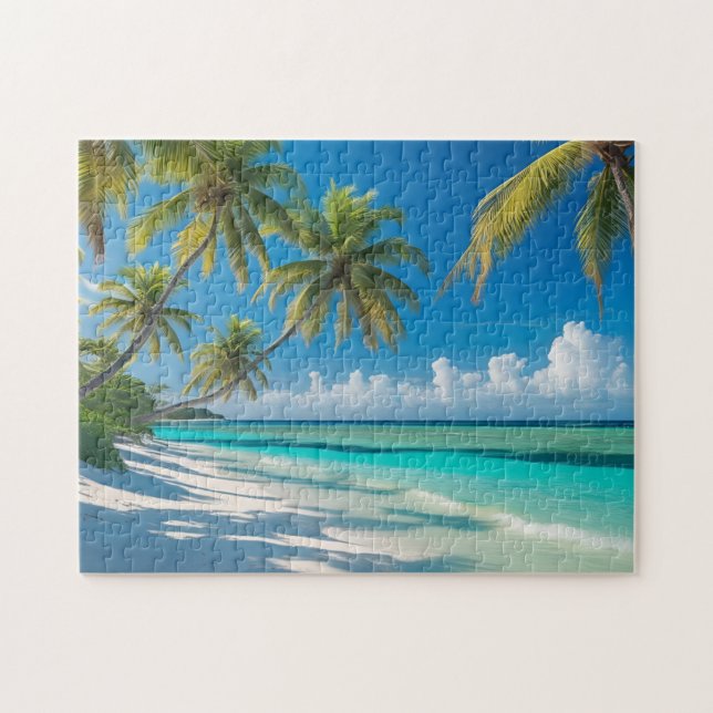 Tropical Beach Jigsaw Puzzle (Horizontal)