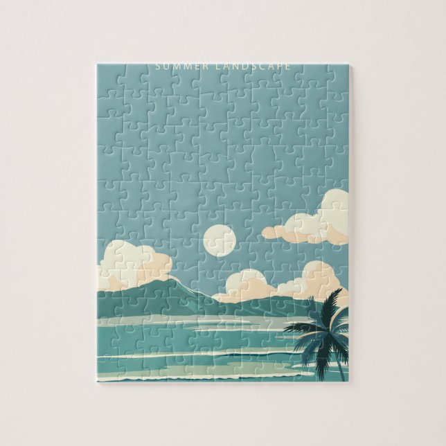 Tropical beach jigsaw puzzle (Vertical)