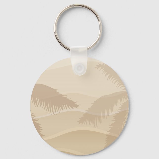 Tropical Beach Key Ring (Front)