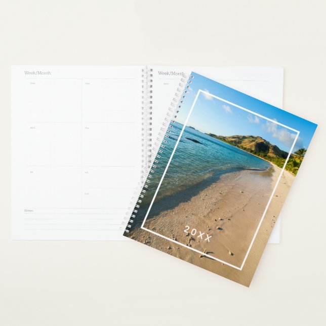 Tropical Beach Landscape, Fiji Planner (Display)