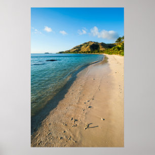 Tropical Beach Landscape, Fiji Poster