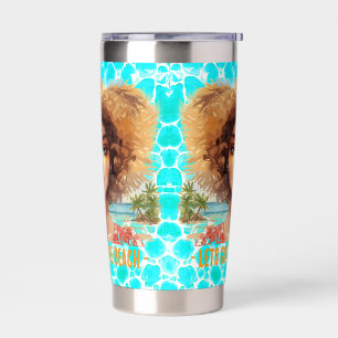 Tropical Beach, Lets Go to The Beach, Insulated Tumbler