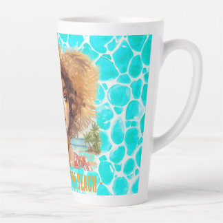 Tropical Beach, Lets Go to The Beach, Latte Mug