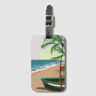 Tropical Beach Luggage Tag