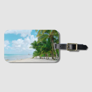 Tropical Beach Luggage Tag