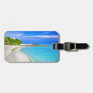 Tropical Beach Luggage Tag