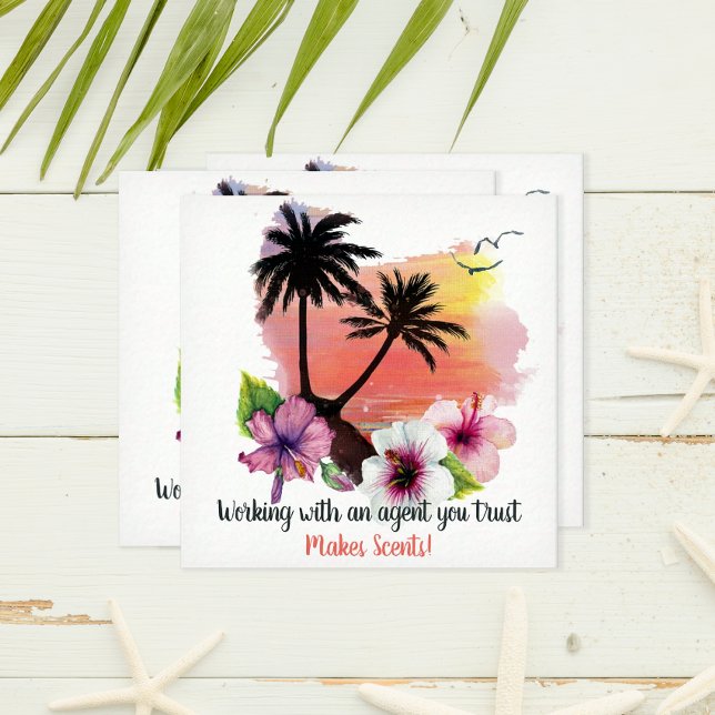 Tropical Beach Makes Scents Real Estate Card (Creator Uploaded)
