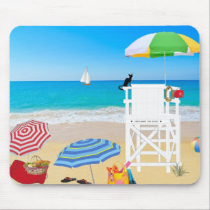 Tropical Beach Mouse Pad