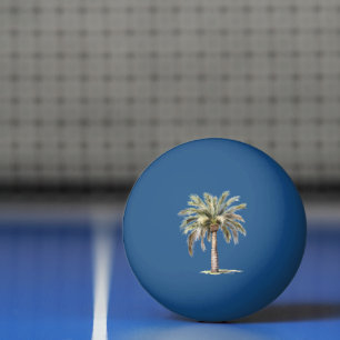 Tropical Beach Palm Tree Starfish Ping Pong Ball