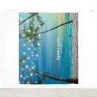 Tropical Beach Palm Wedding Photo Booth Backdrop