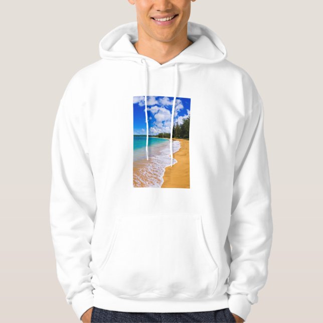 Tropical beach paradise, Hawaii Hoodie (Front)