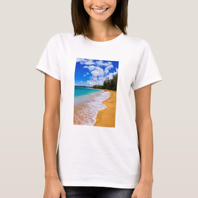 Tropical beach paradise, Hawaii T-Shirt (Front)