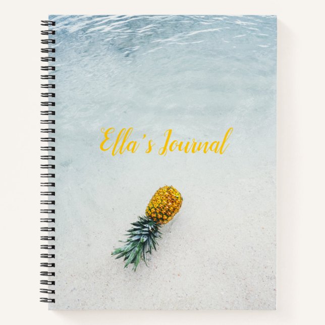 Tropical Beach Paradise Notebook (Front)