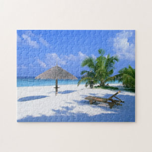 Tropical beach paradise puzzle