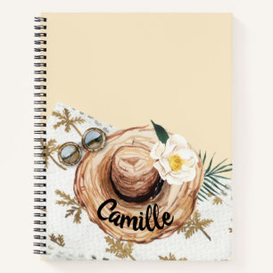 Tropical Beach Personalised Notebook