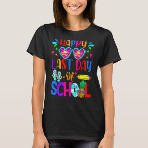 Tropical Beach Pineapple Tees Happy Last Day Of Sc