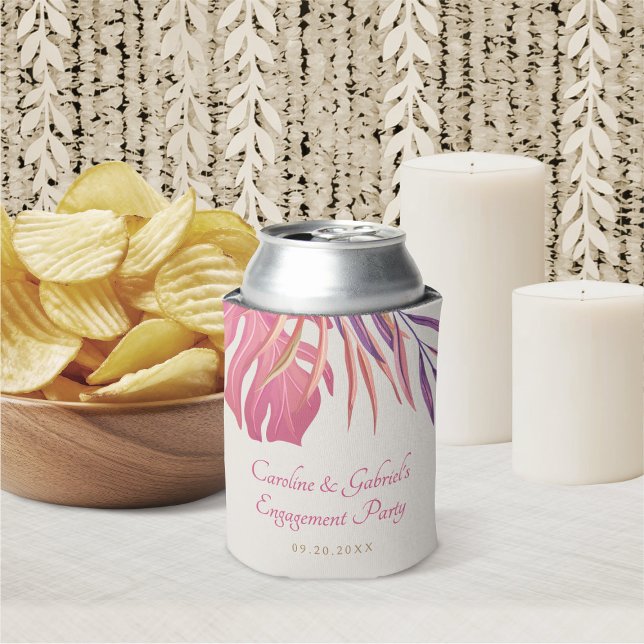 Tropical Beach Pink  Can Cooler (Creator Uploaded)
