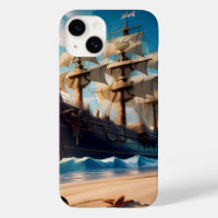 Tropical Beach Pirate Ship