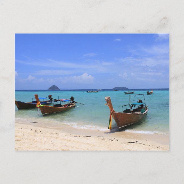 Tropical beach postcard (Front)